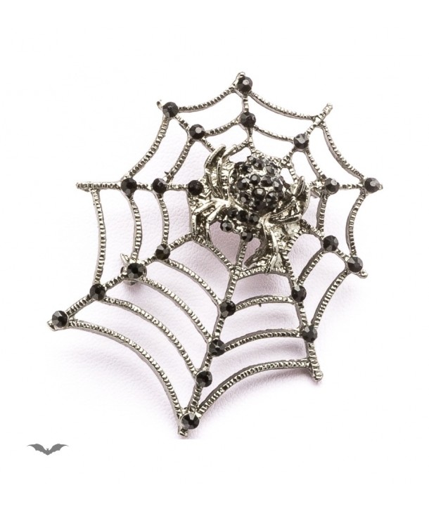 Patche Queen Of Darkness Gothique Spidernet With A Spider As Brooch