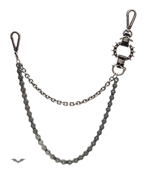 Chaine Queen Of Darkness Gothique Silver Key Chain Made Of 2 Chains