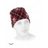 Casquette Queen Of Darkness Gothique Black & Red Plaid Beanie With Skulls