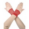 Gants Queen Of Darkness Gothique Red Net Gloves Without Fingers