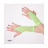 Gants Queen Of Darkness Gothique Green Net Gloves. Loop For Finger. Short
