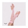 Gants Queen Of Darkness Gothique Pink Net Gloves. Loop For Finger. Long
