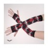 Gants Queen Of Darkness Gothique Arm Warmers- Black