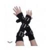 Gants Queen Of Darkness Gothique Black Arm Warmers With 3 Large Buckles