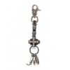 Porte Clés Queen Of Darkness Gothique Keyring Pendant With Cross And Skulls