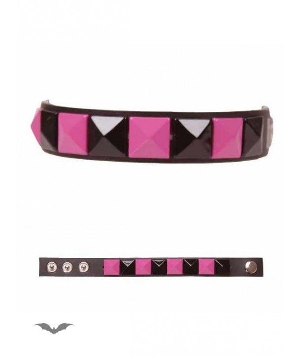 Bracelet Queen Of Darkness Gothique Bracelet, Black & Pink