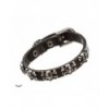 Bracelet Queen Of Darkness Gothique Bracelet With Dark Grey Skull Studs