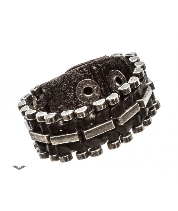 Bracelet Queen Of Darkness Gothique Bracelet With Round And Square Studs
