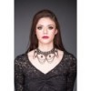 Collier Queen Of Darkness Gothique Classy Necklace Made Of Lace With Chains