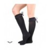 Chaussettes Queen Of Darkness Gothique Sheer Black Socks With Black Lace