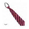 Cravatte Queen Of Darkness Gothique Tie Stripes Pink / Black