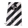 Cravatte Queen Of Darkness Gothique Tie Stripes White / Black