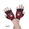 Gants Queen Of Darkness Gothique Black/Red Plaid Fingerless Gloves