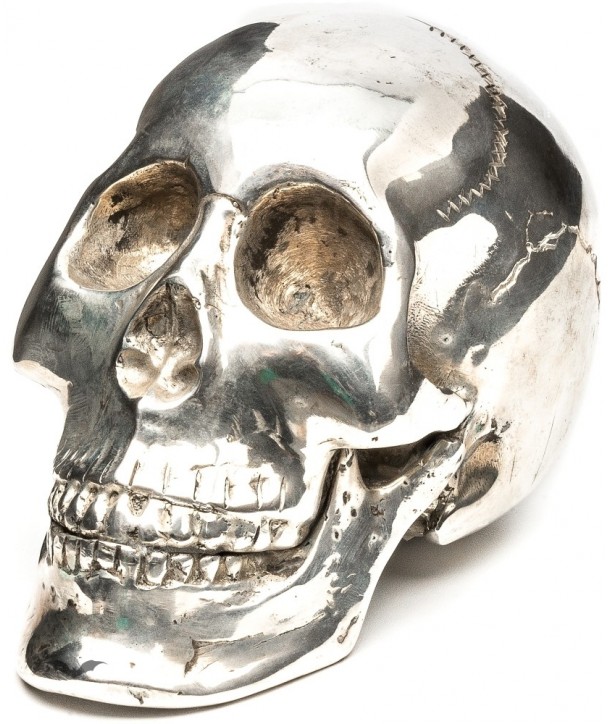 Deco Queen Of Darkness Gothique Metal Skull With Qod Logo