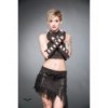 Gants Queen Of Darkness Gothique Long Fingerless Gloves With Studs