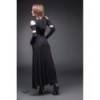 Robe Queen Of Darkness Gothique Long Hooded Dress With Cut Out Shoulders