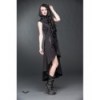 Robe Queen Of Darkness Gothique Long Dress With Hood And High Collar