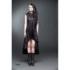 Robe Queen Of Darkness Gothique Long Dress With Hood And High Collar