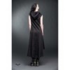 Robe Queen Of Darkness Gothique Long Dress With Hood And High Collar