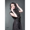 Robe Queen Of Darkness Gothique Long Dress With Hood And High Collar