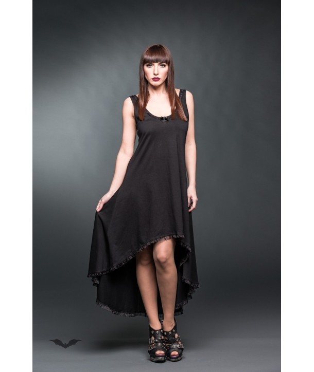 Robe Queen Of Darkness Gothique Long Dress With Lace On The Back