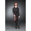 Robe Queen Of Darkness Gothique Long Sleeve Short Dress With Cut-Out Sho