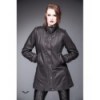 Veste Queen Of Darkness Gothique Jacket With Buckle On Collar And Sleeves
