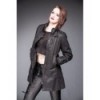 Veste Queen Of Darkness Gothique Jacket With Buckle On Collar And Sleeves