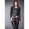 Veste Queen Of Darkness Gothique Shiny Military Look Jacket With Buckles