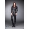 Veste Queen Of Darkness Gothique Shiny Military Look Jacket With Buckles