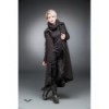 Manteau Queen Of Darkness Gothique Long Coat With Decorative Stitching