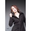 Manteau Queen Of Darkness Gothique Long Coat With Decorative Stitching