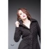 Manteau Queen Of Darkness Gothique Long Coat With Decorative Stitching