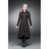 Manteau Queen Of Darkness Gothique Long Coat With Decorative Stitching