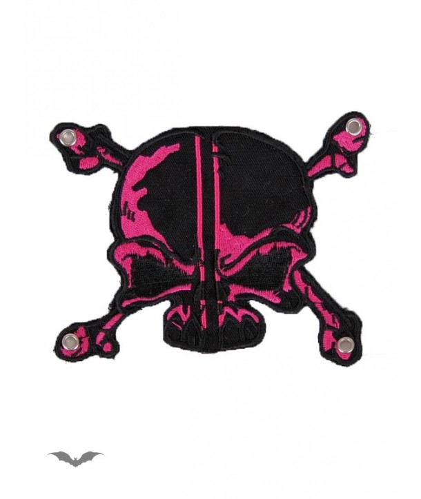 Patches Queen Of Darkness Gothique Patch: Black And Pink Skull & Bones