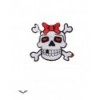 Patches Queen Of Darkness Gothique Patch: Girly Skull With Red Bow