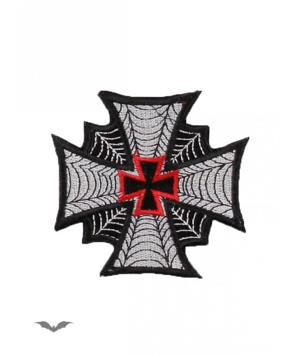 Patches Queen Of Darkness Gothique Patch: Iron Cross With Spider Webs