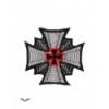 Patches Queen Of Darkness Gothique Patch: Iron Cross With Spider Webs