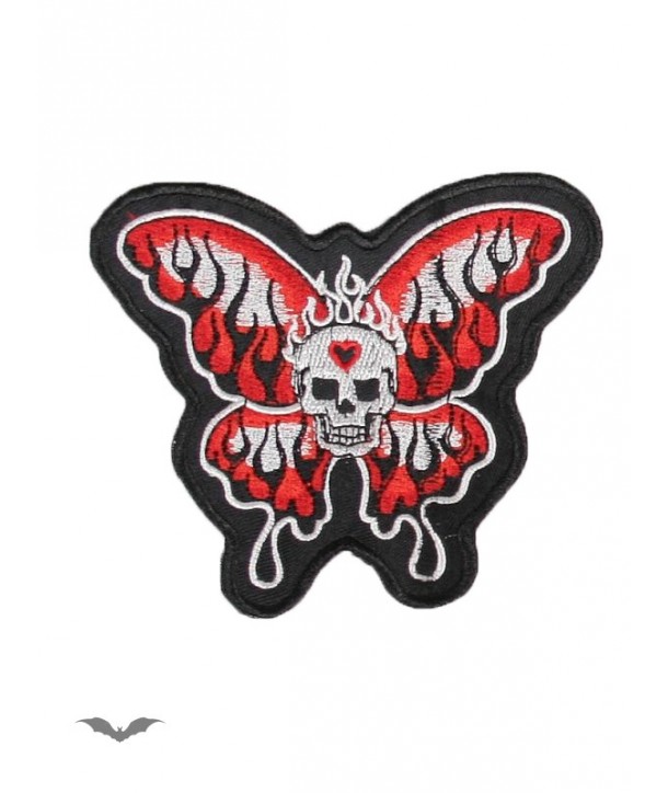 Patches Queen Of Darkness Gothique Patch: Skull With Butterfly Wings