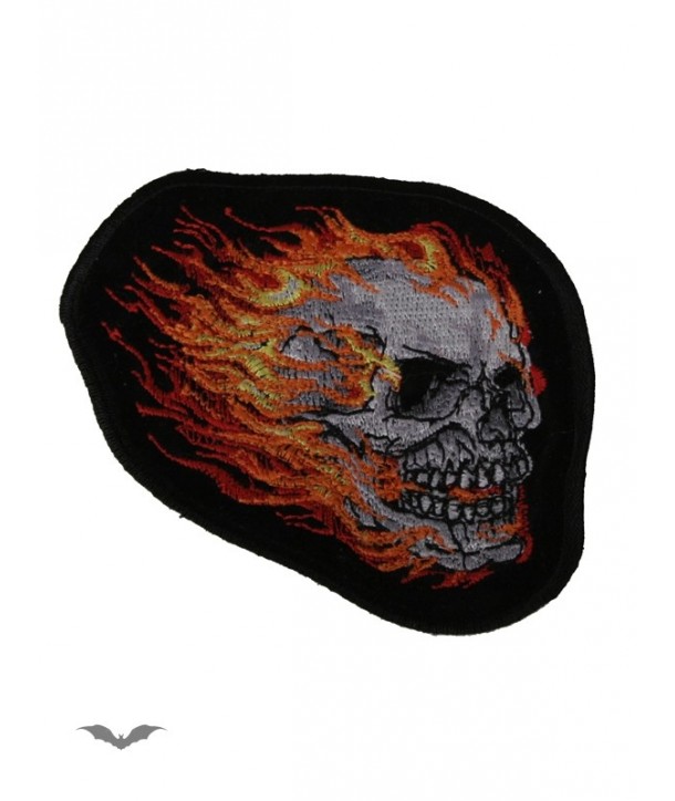 Patches Queen Of Darkness Gothique Patch - Burning Skull