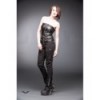 Top Queen Of Darkness Gothique Biker Style Strapless