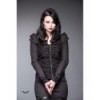 Top Queen Of Darkness Gothique Cardigan With Lace And Ruching