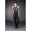 Top Queen Of Darkness Gothique Tank Top With Shiny Rectangles