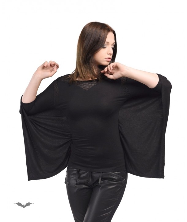 Top Queen Of Darkness Batwing Longsleeve