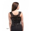 Top Queen Of Darkness Lace Top With Floral Pattern