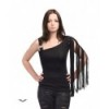 Top Queen Of Darkness Asymmetrical Top With Strap And Sleeve