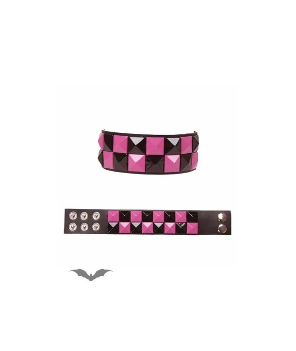 Bracelet Queen Of Darkness Gothique Bracelet, Black & Pink