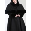 Manteau grade taille Hell Bunny CAPULET Noir