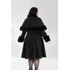 Manteau grade taille Hell Bunny CAPULET Noir