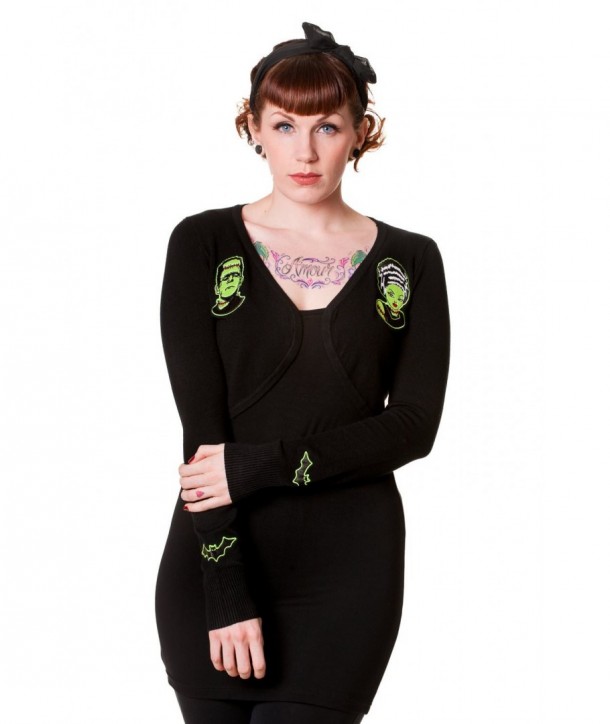 Boleros Banned Clothing Noir Frankenstein Bolero Noir